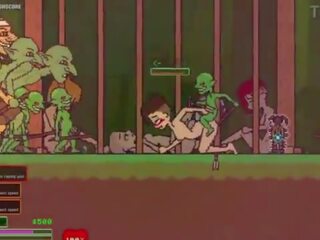 Captivity &vert; tahap 3 &vert; telanjang perempuan survivor perkelahian dia cara melalui birahi goblins tapi fails dan mendapat kacau keras menelan liters dari air mani &vert; animasi pornografi permainan gameplay p3